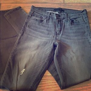 Flying Monkey Grey/Black Stretch Skinny Jeans